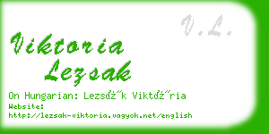 viktoria lezsak business card